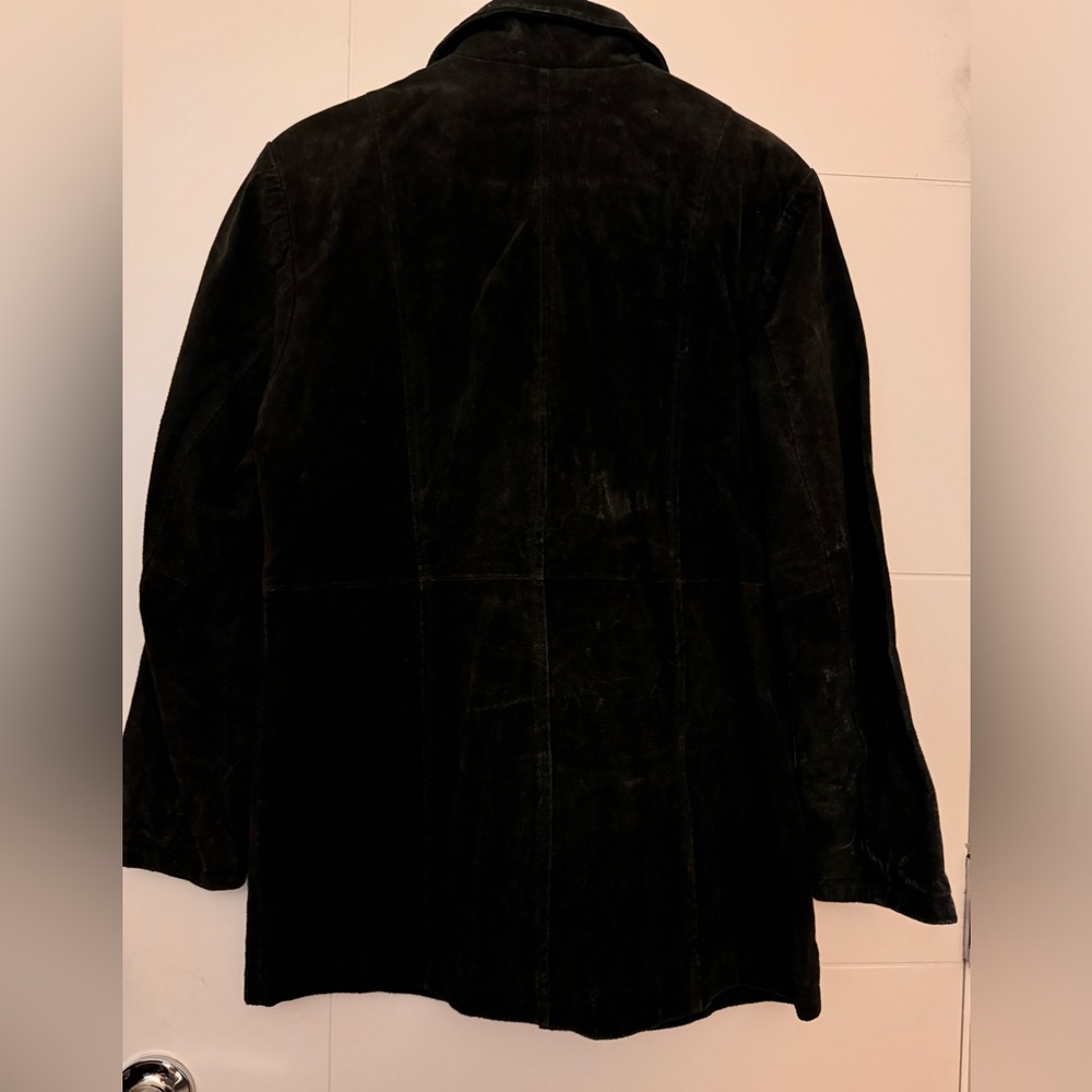 Black Suede Leather Jacket - image 2